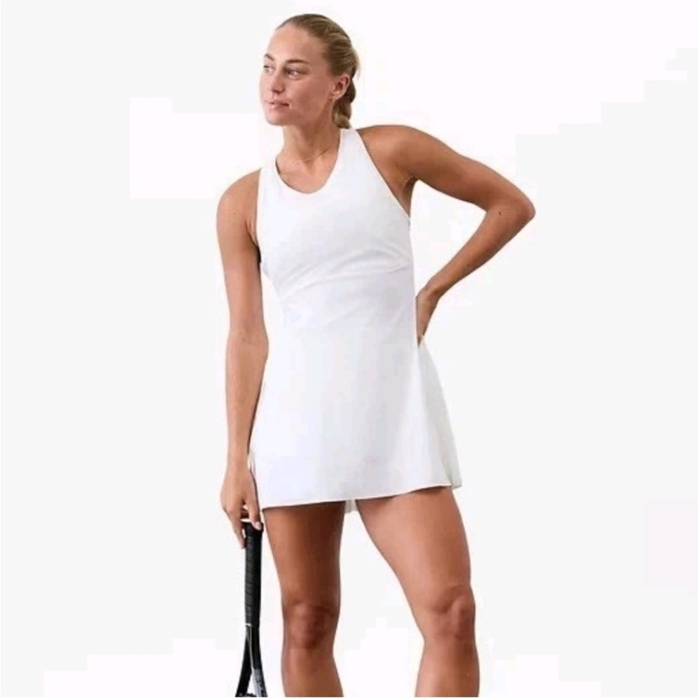 NWT Match Point Pleated Dress White Athletic Dress - Picture 2 of 13